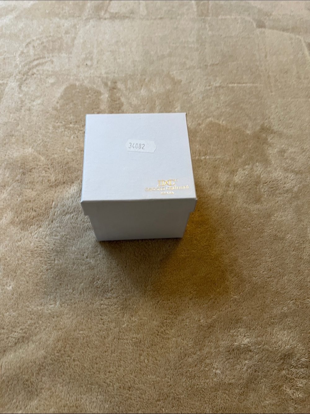 Dolce & Gabbana White Watch Gift Box with Gold Logo